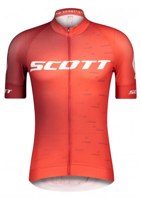 Męska koszulka kolarska Scott Shirt M\'s RC Pro s / sl Fier Rd / Whte